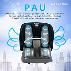 Compact Portable Kahuna Foot Massager PAU (Black/Gray)