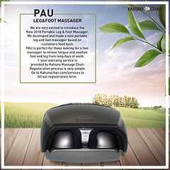 Compact Portable Kahuna Foot Massager PAU (Black/Gray)