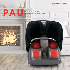 Compact Portable Kahuna Foot Massager PAU (Black/Gray)